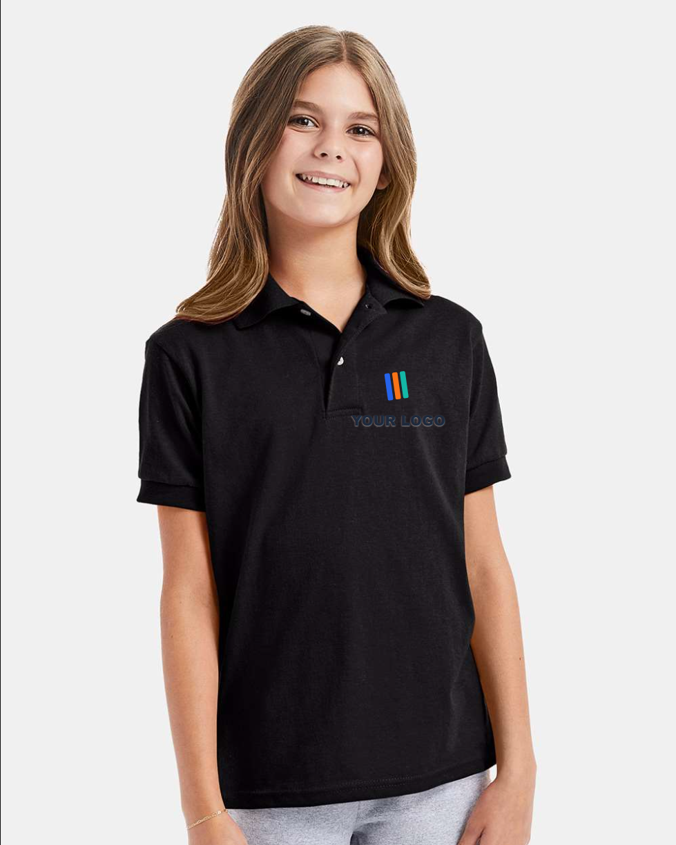 Youth EcoSmart Jersey Polo — Embroidered