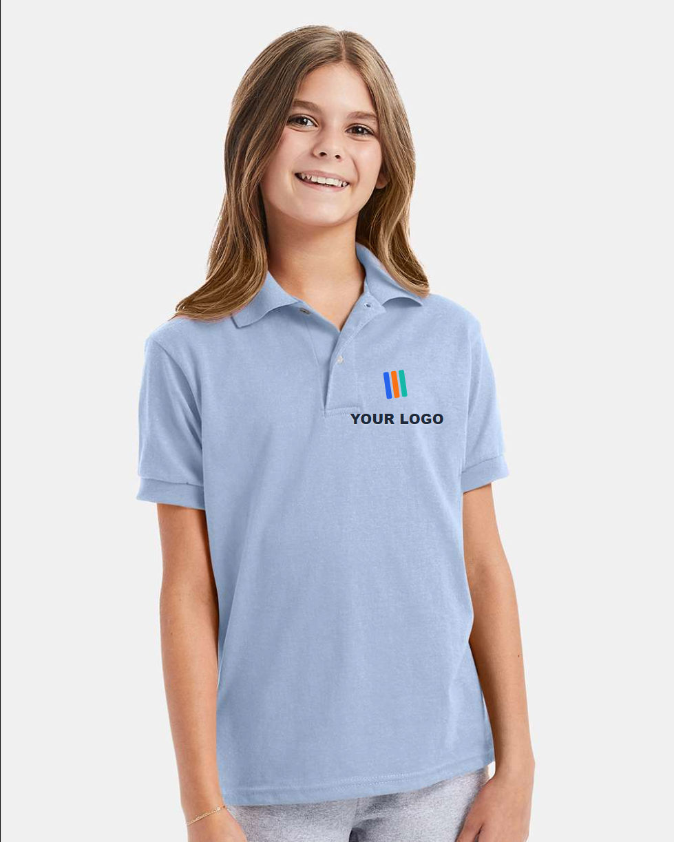 Youth EcoSmart Jersey Polo — Embroidered