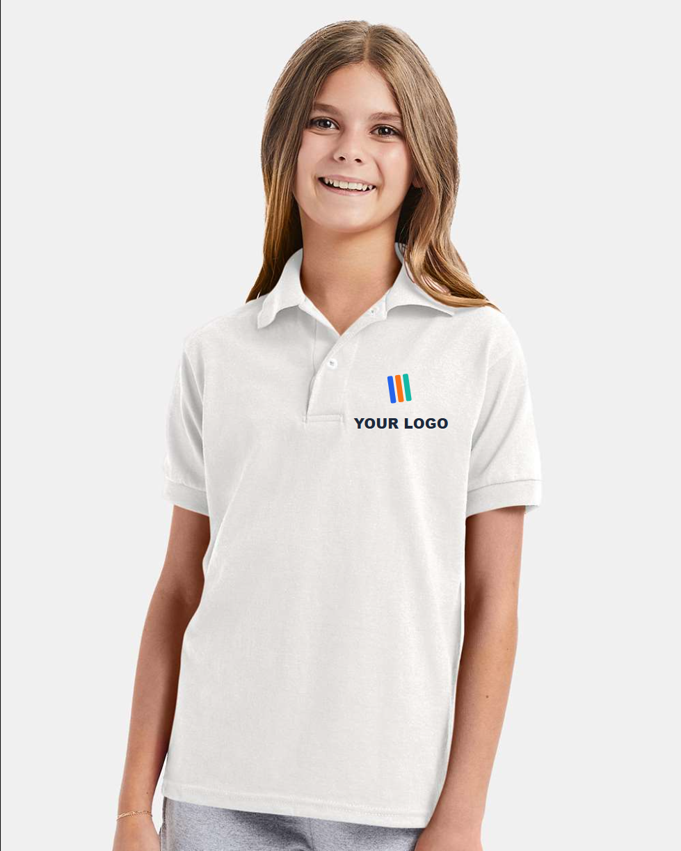 Youth EcoSmart Jersey Polo — Embroidered