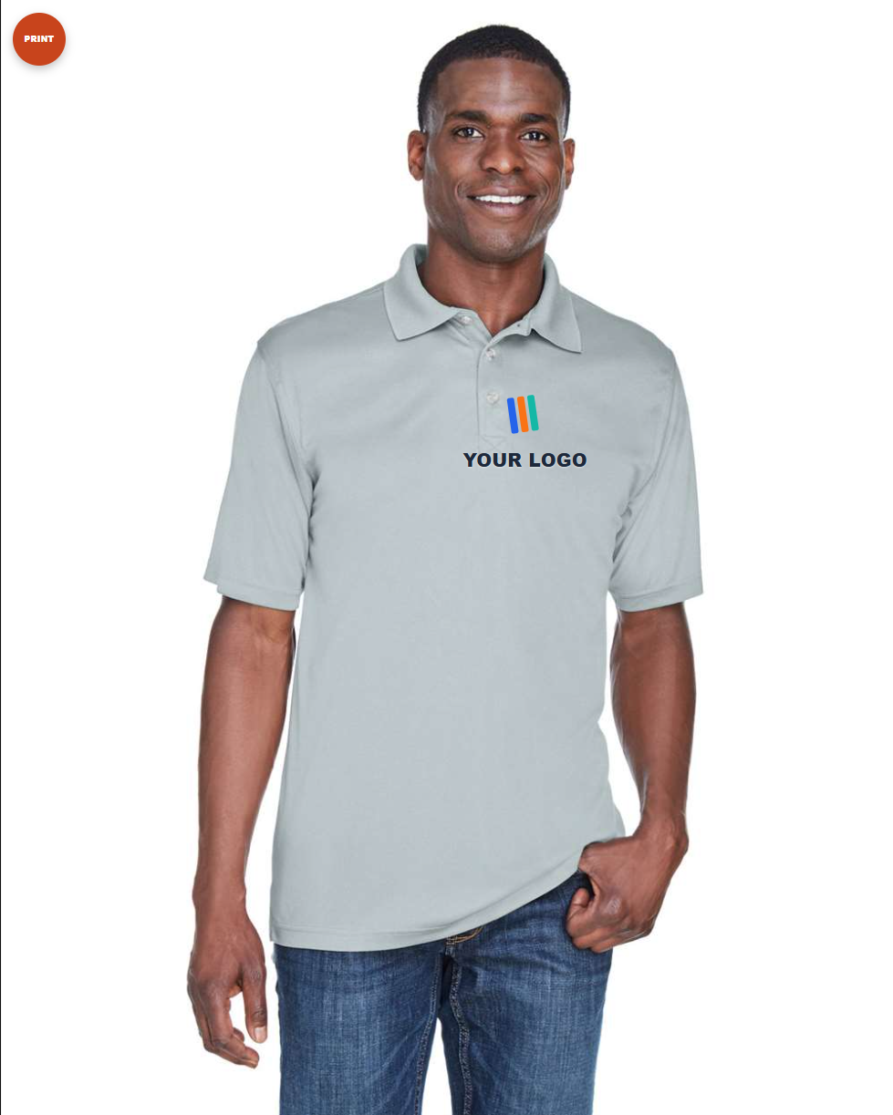 Men's Cool & Dry Sport Performance Interlock Polo — Print (DTF)
