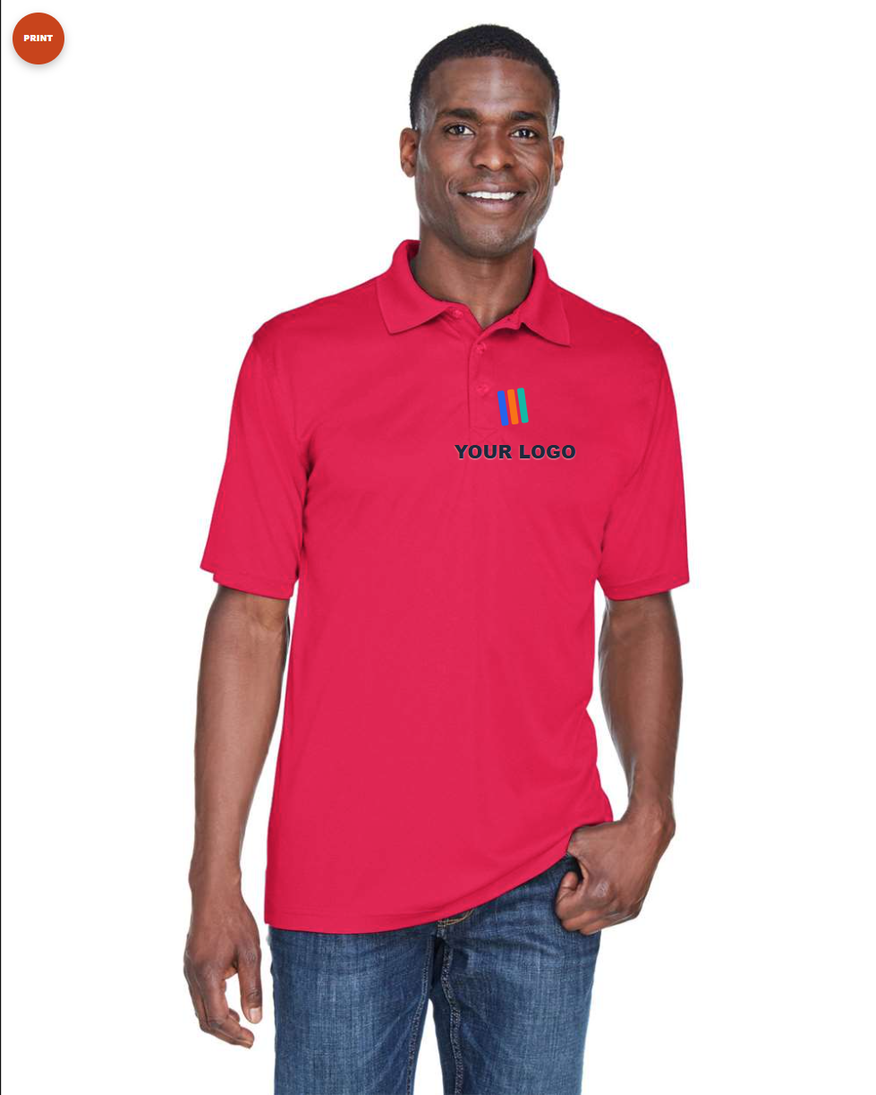 Men's Cool & Dry Sport Performance Interlock Polo — Print (DTF)