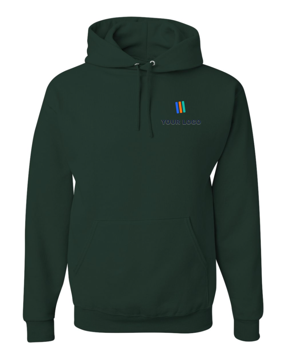 NuBlend Pullover Hooded Sweatshirt — Embroidered