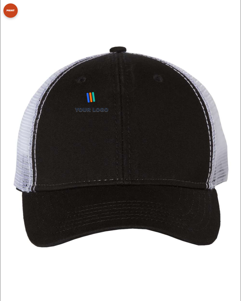 Bio-Washed Trucker Cap — Print (DTF)