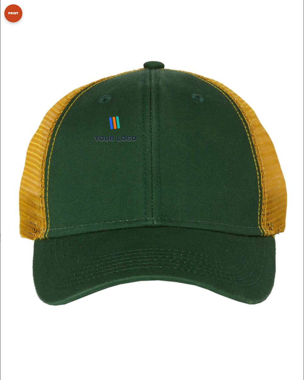 Bio-Washed Trucker Cap — Print (DTF)