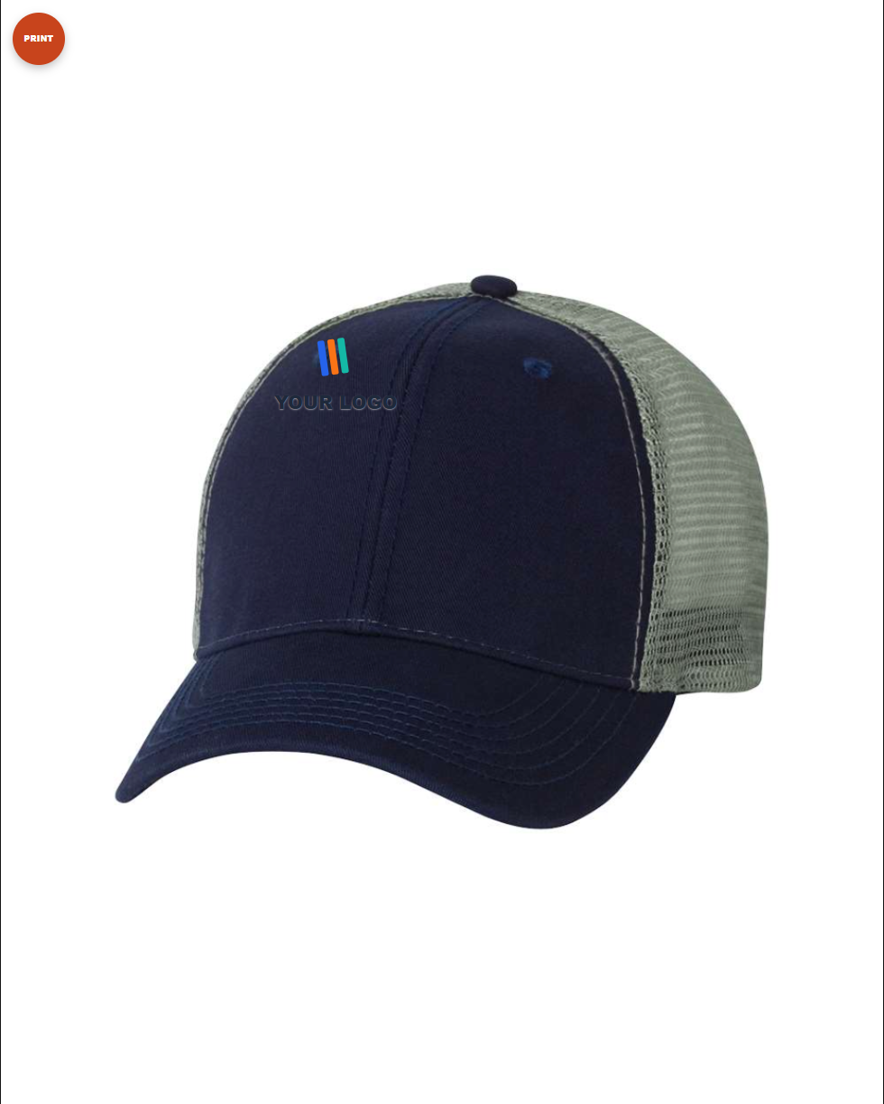 Bio-Washed Trucker Cap — Print (DTF)