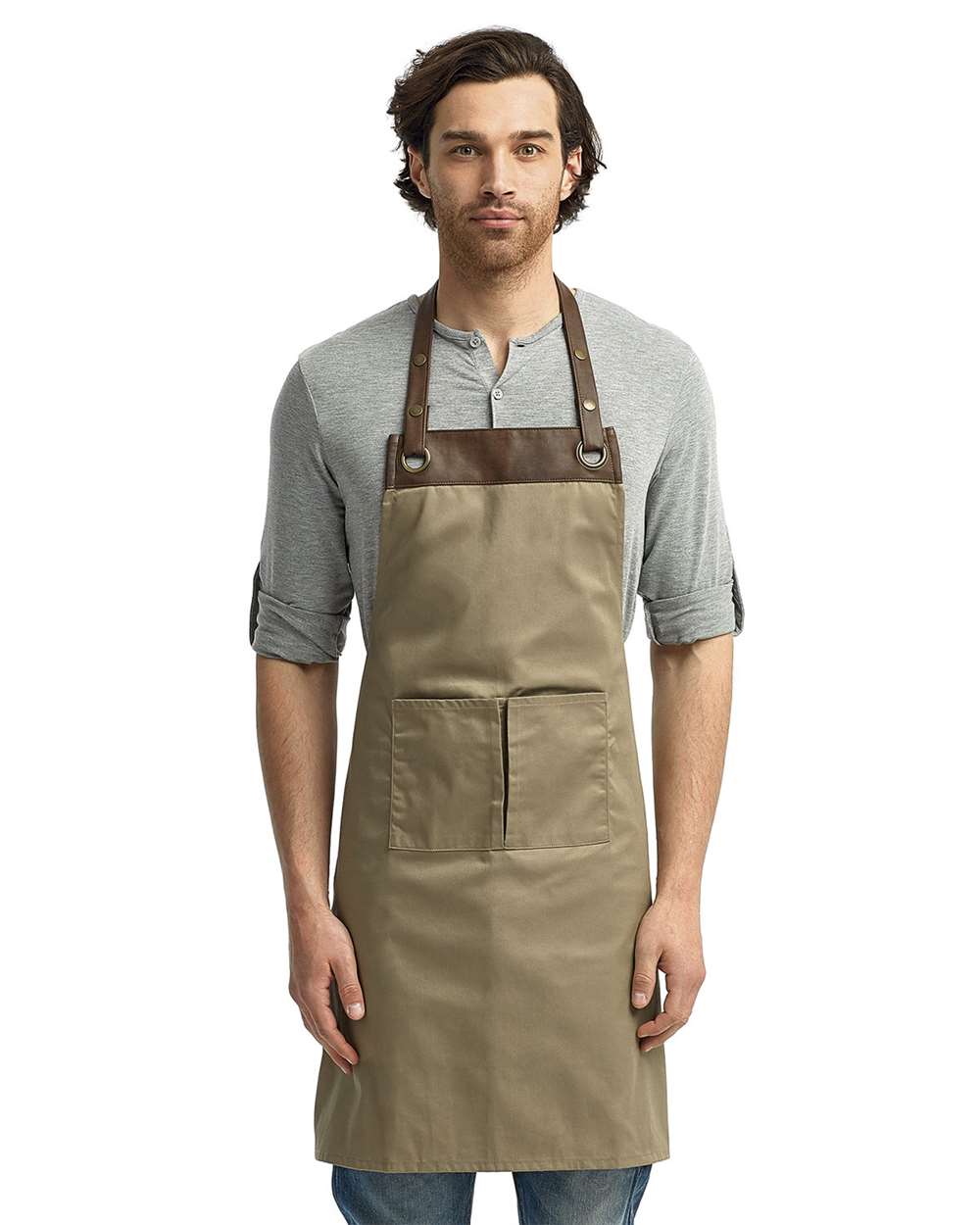Artisan Apron RP123 Khaki/Brown