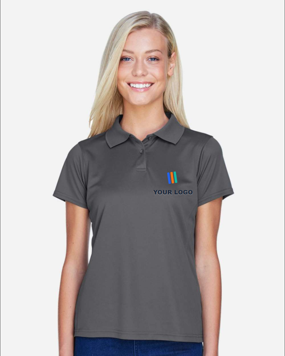 Women's Polyester Jersey Polo — Embroidered
