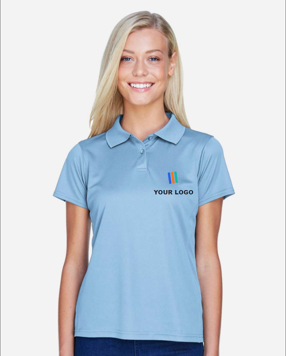 Women's Polyester Jersey Polo — Embroidered