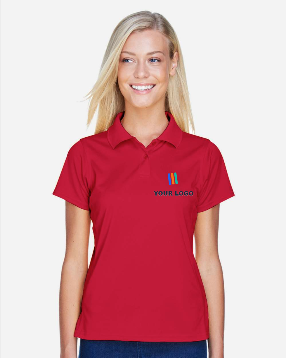 Women's Polyester Jersey Polo — Embroidered