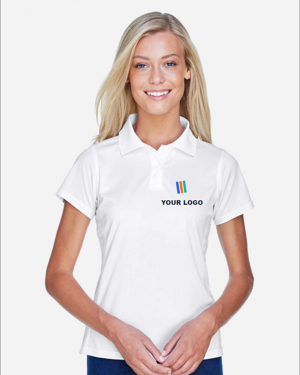 Women's Polyester Jersey Polo — Embroidered