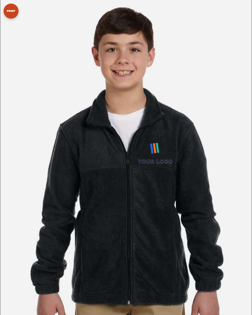 Youth Full-Zip Fleece — Print (DTF)
