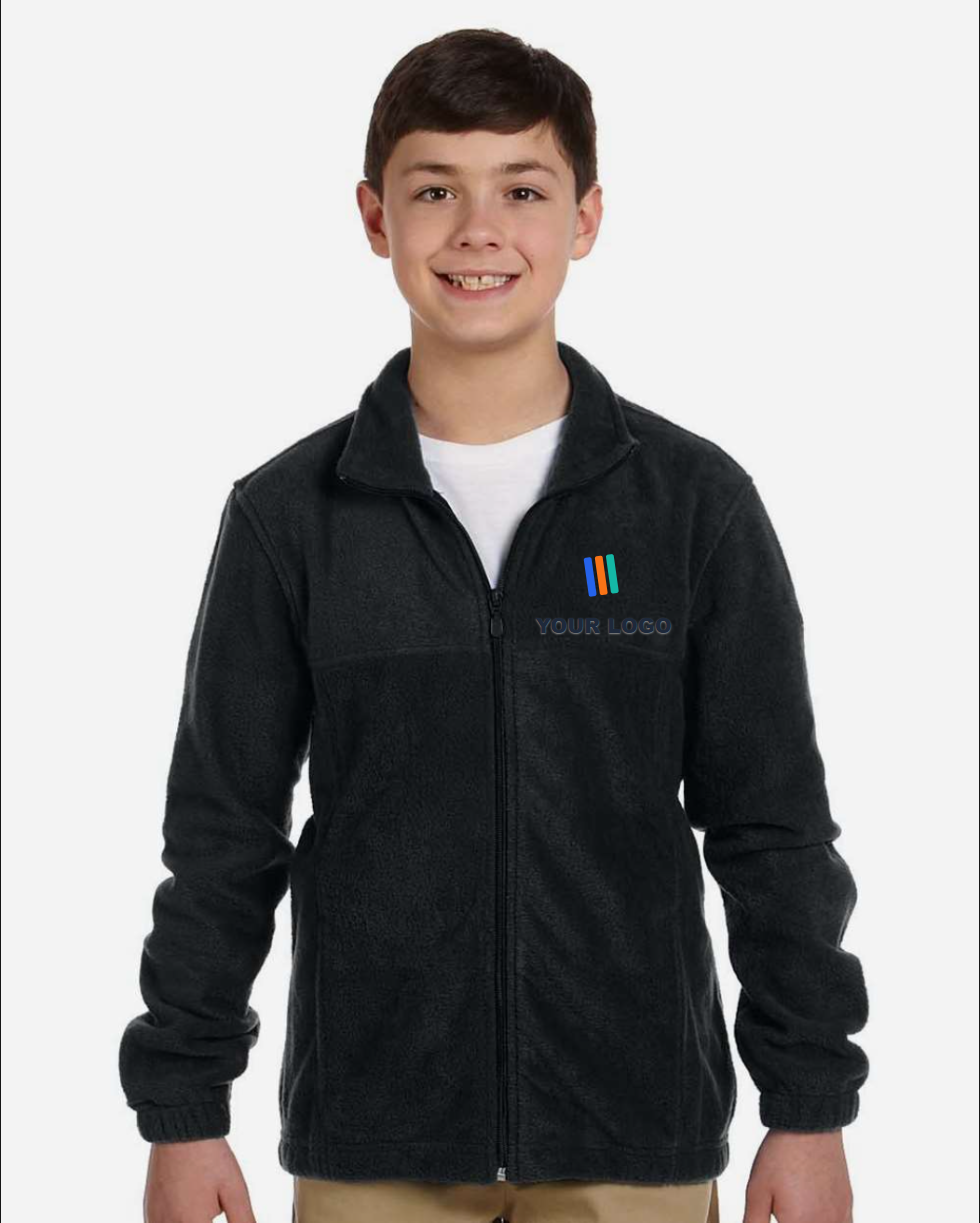 Youth Full-Zip Fleece — Embroidered