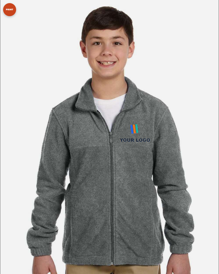 Youth Full-Zip Fleece — Print (DTF)