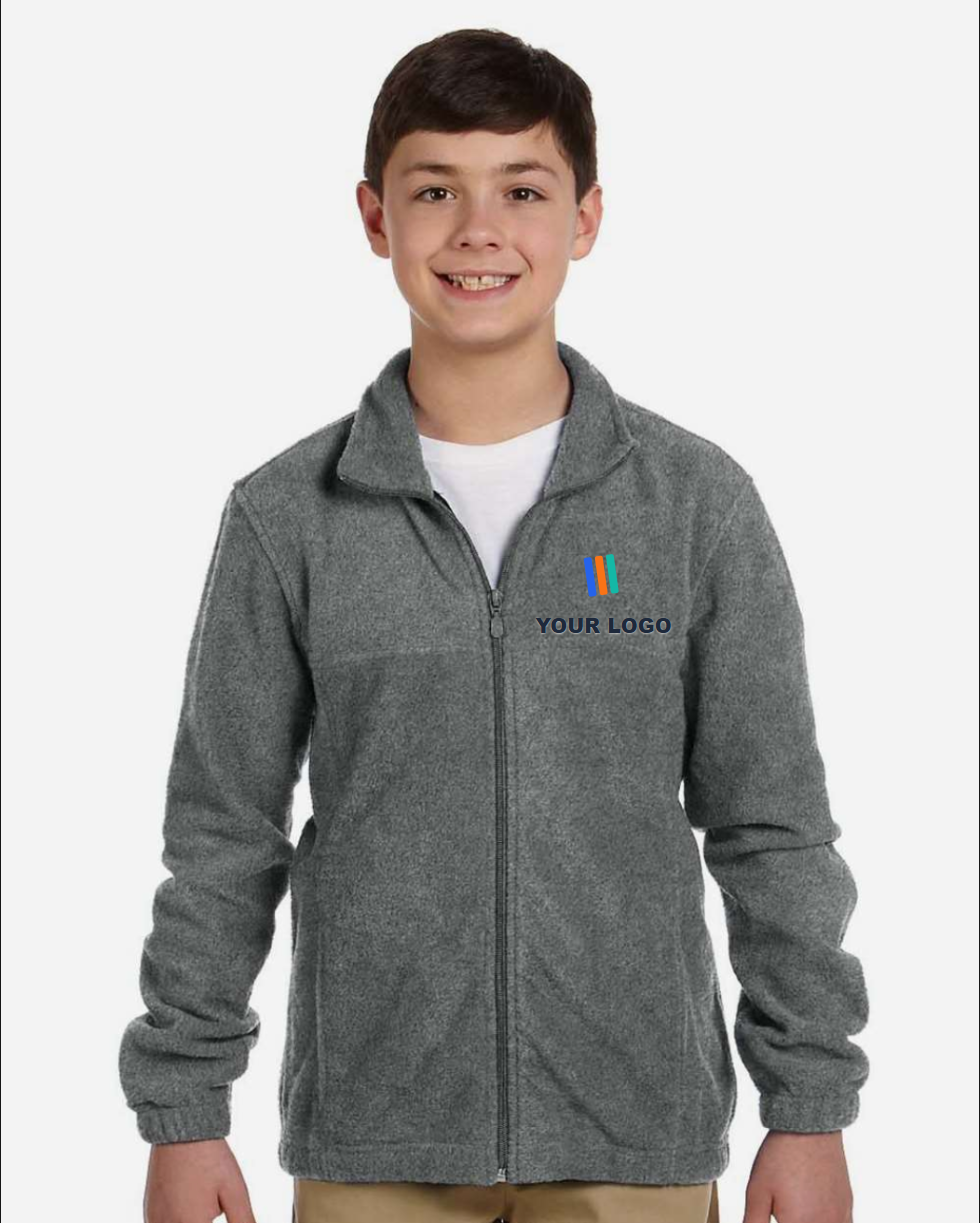 Youth Full-Zip Fleece — Embroidered