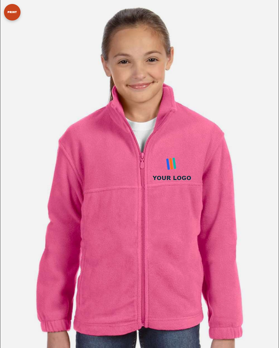 Youth Full-Zip Fleece — Print (DTF)