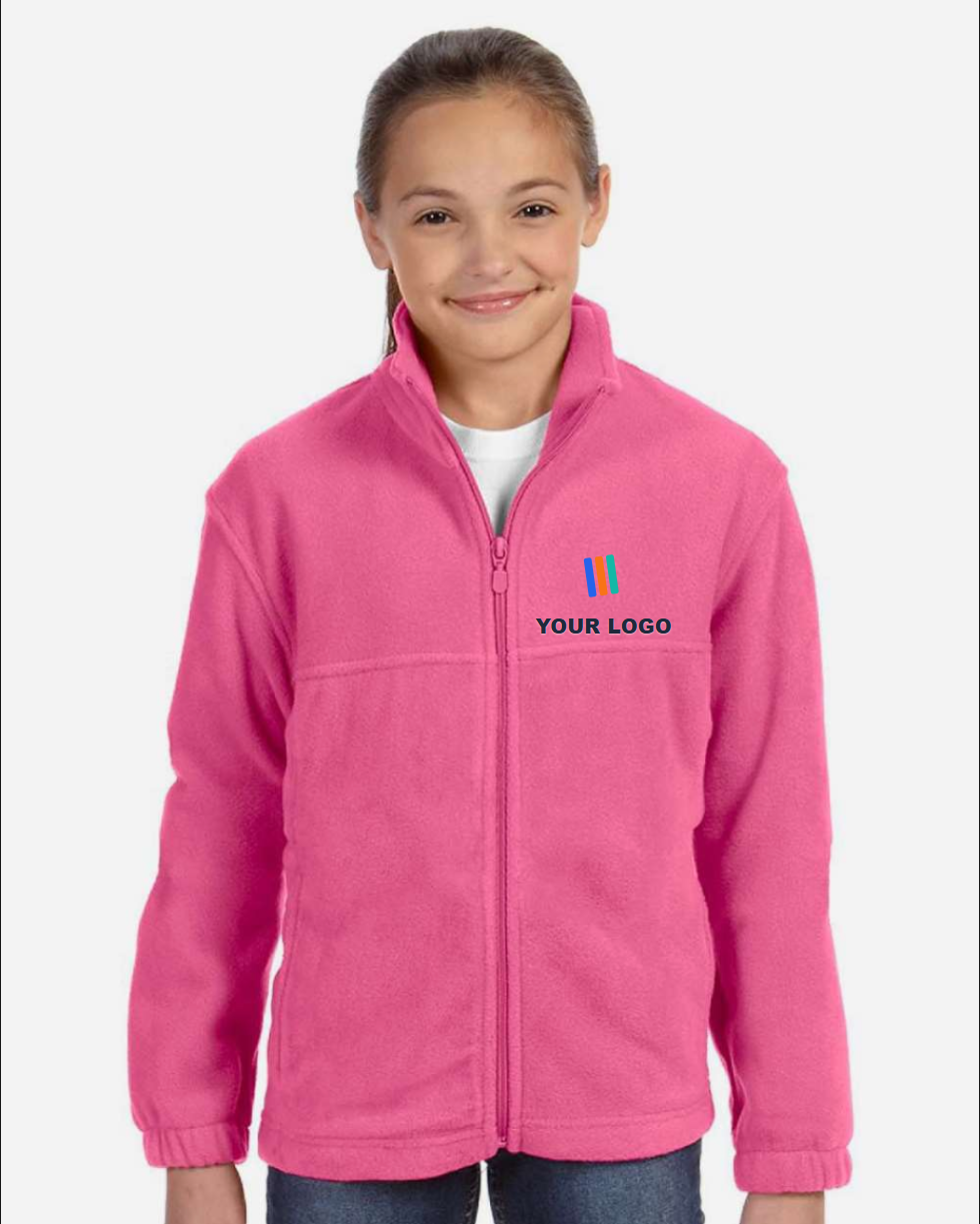 Youth Full-Zip Fleece — Embroidered
