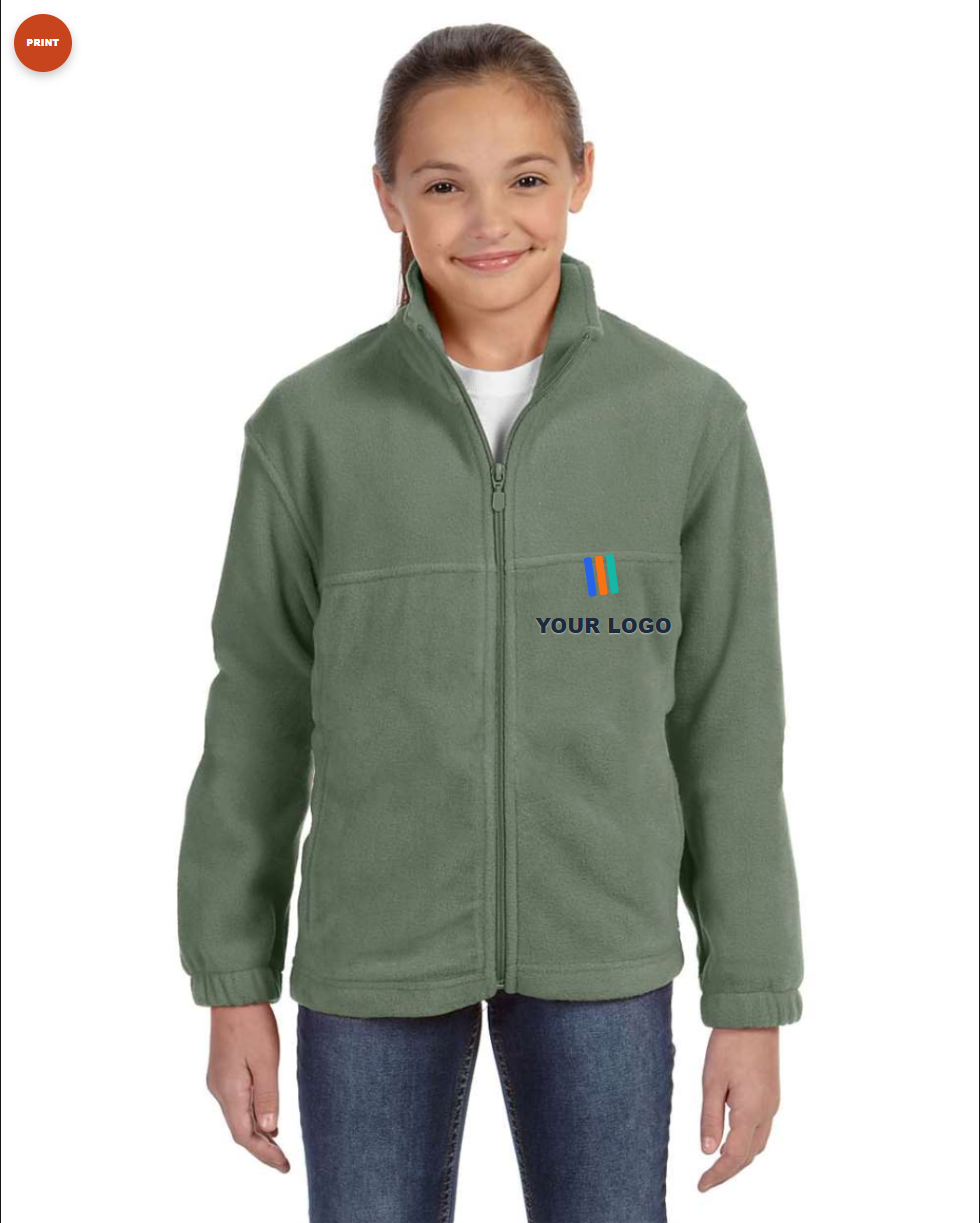 Youth Full-Zip Fleece — Print (DTF)
