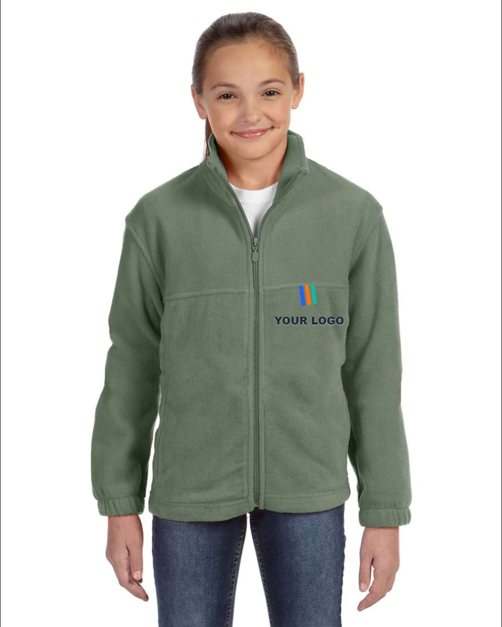 Youth Full-Zip Fleece — Embroidered