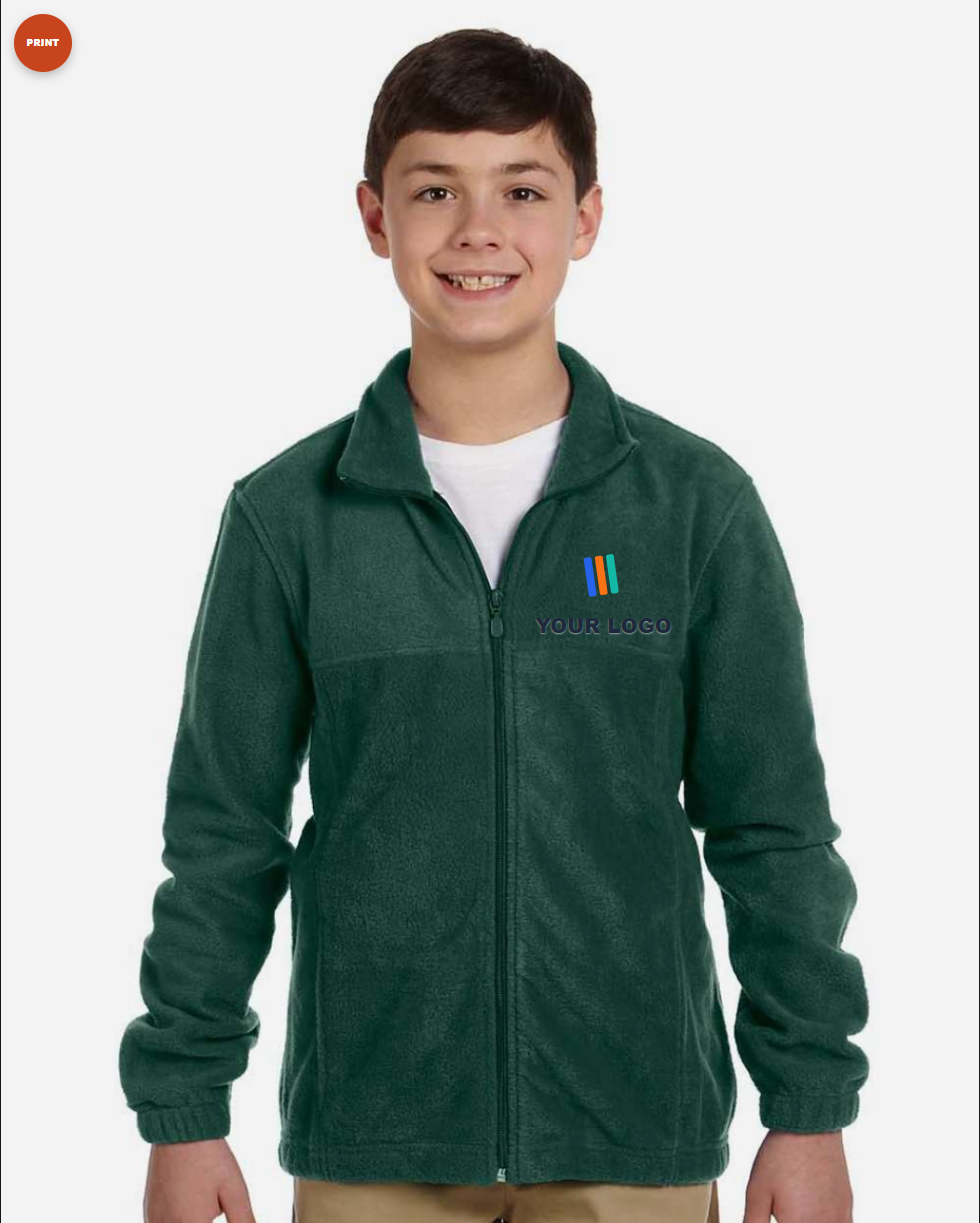 Youth Full-Zip Fleece — Print (DTF)