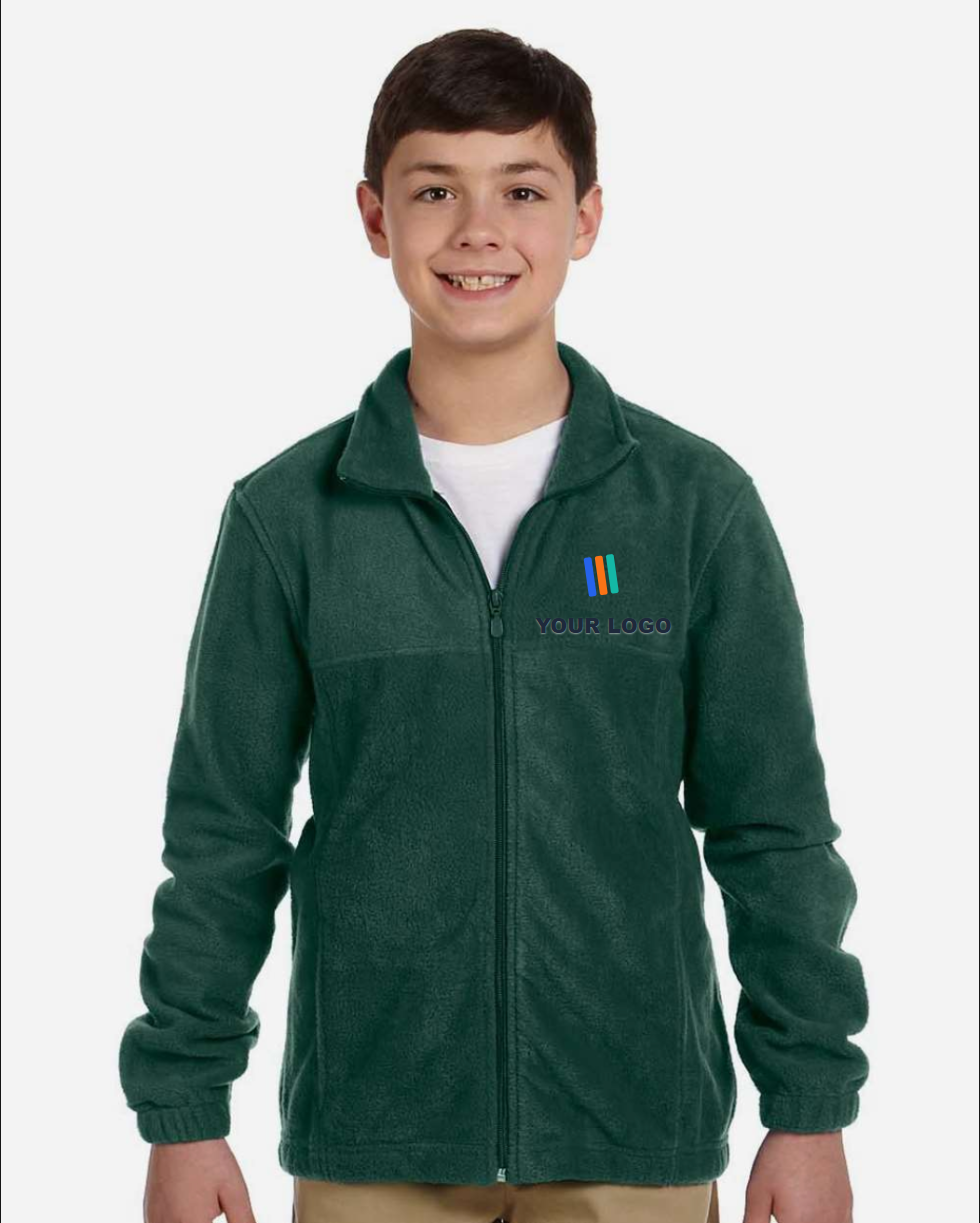 Youth Full-Zip Fleece — Embroidered