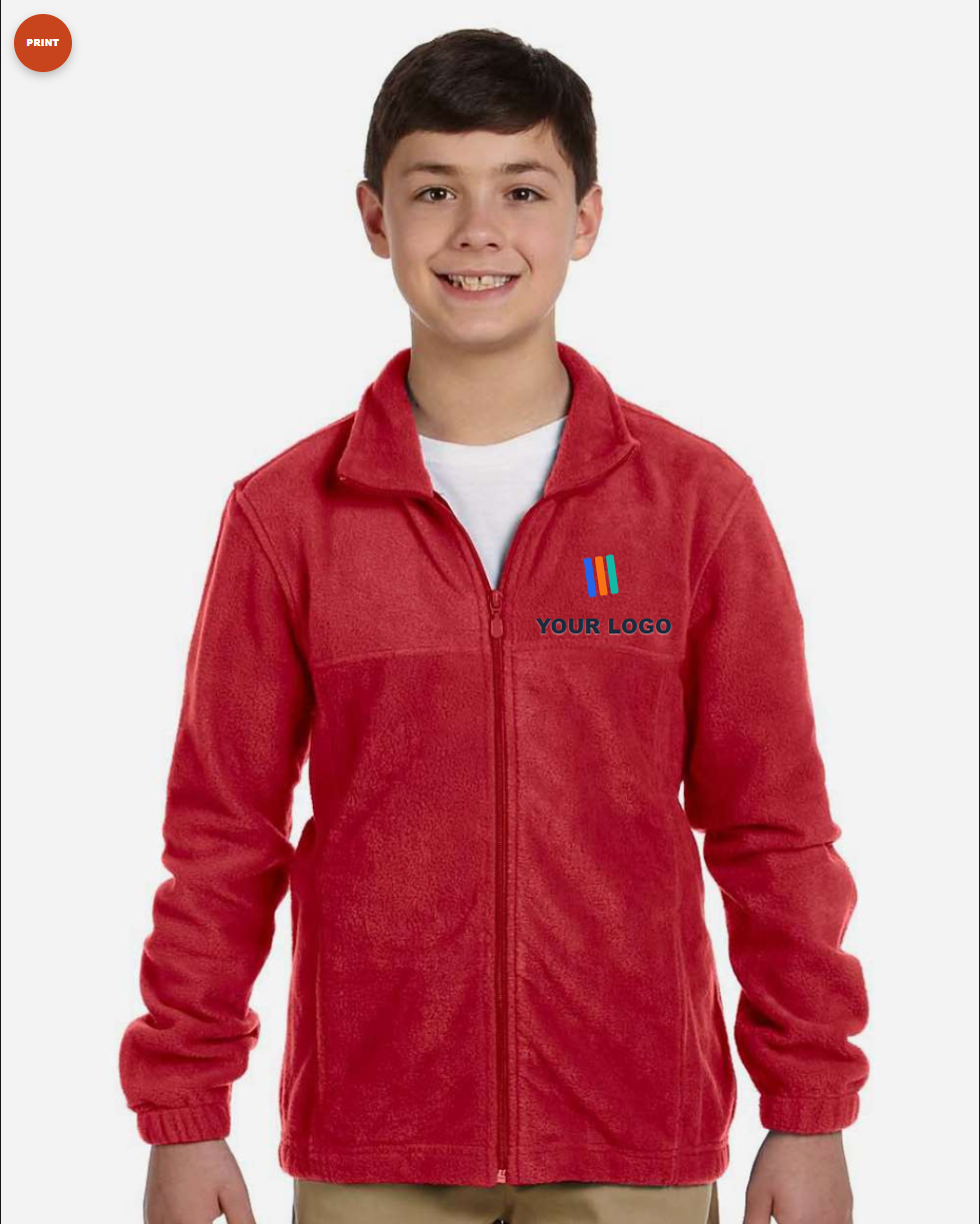 Youth Full-Zip Fleece — Print (DTF)