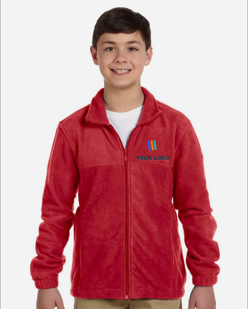 Youth Full-Zip Fleece — Embroidered