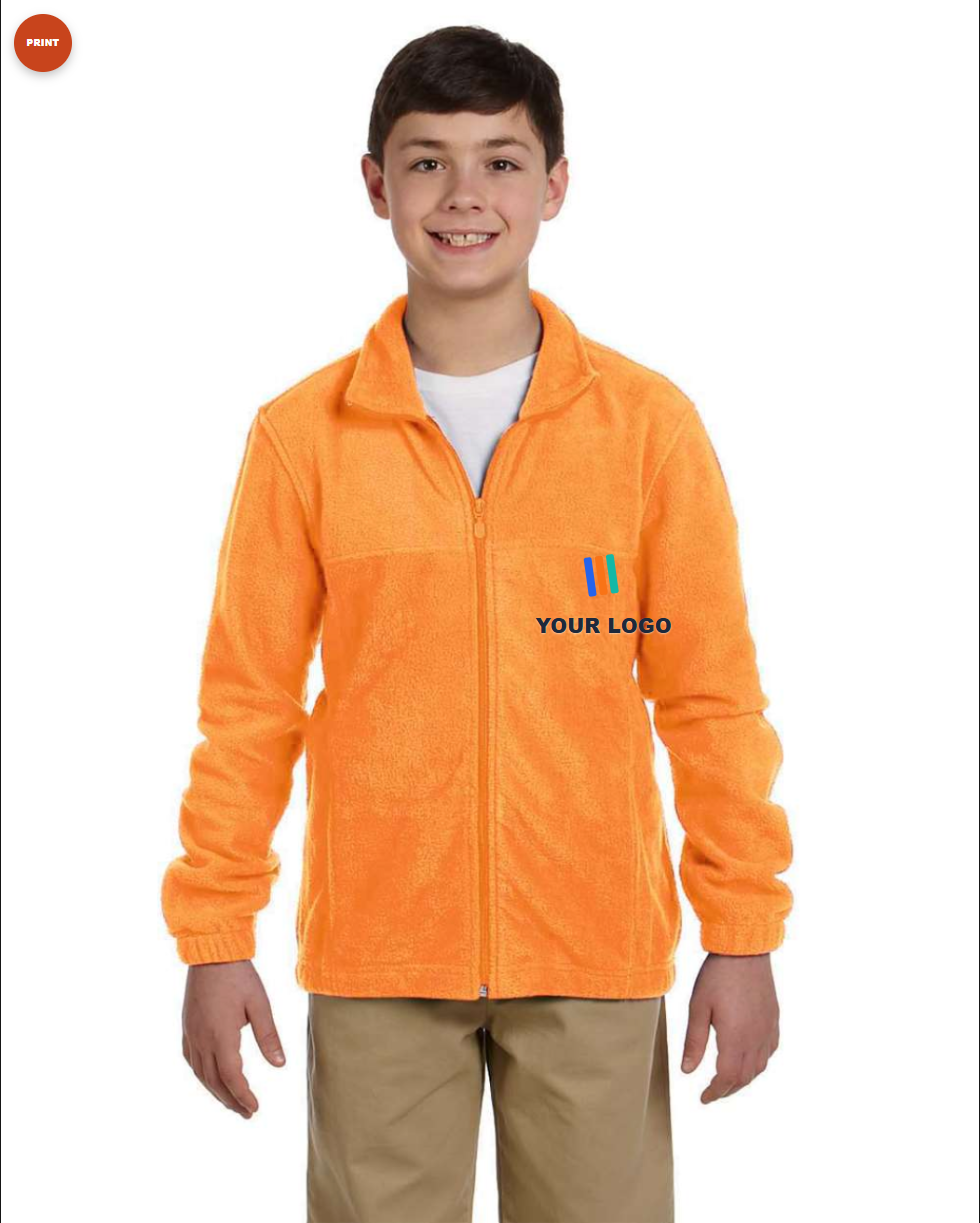 Youth Full-Zip Fleece — Print (DTF)