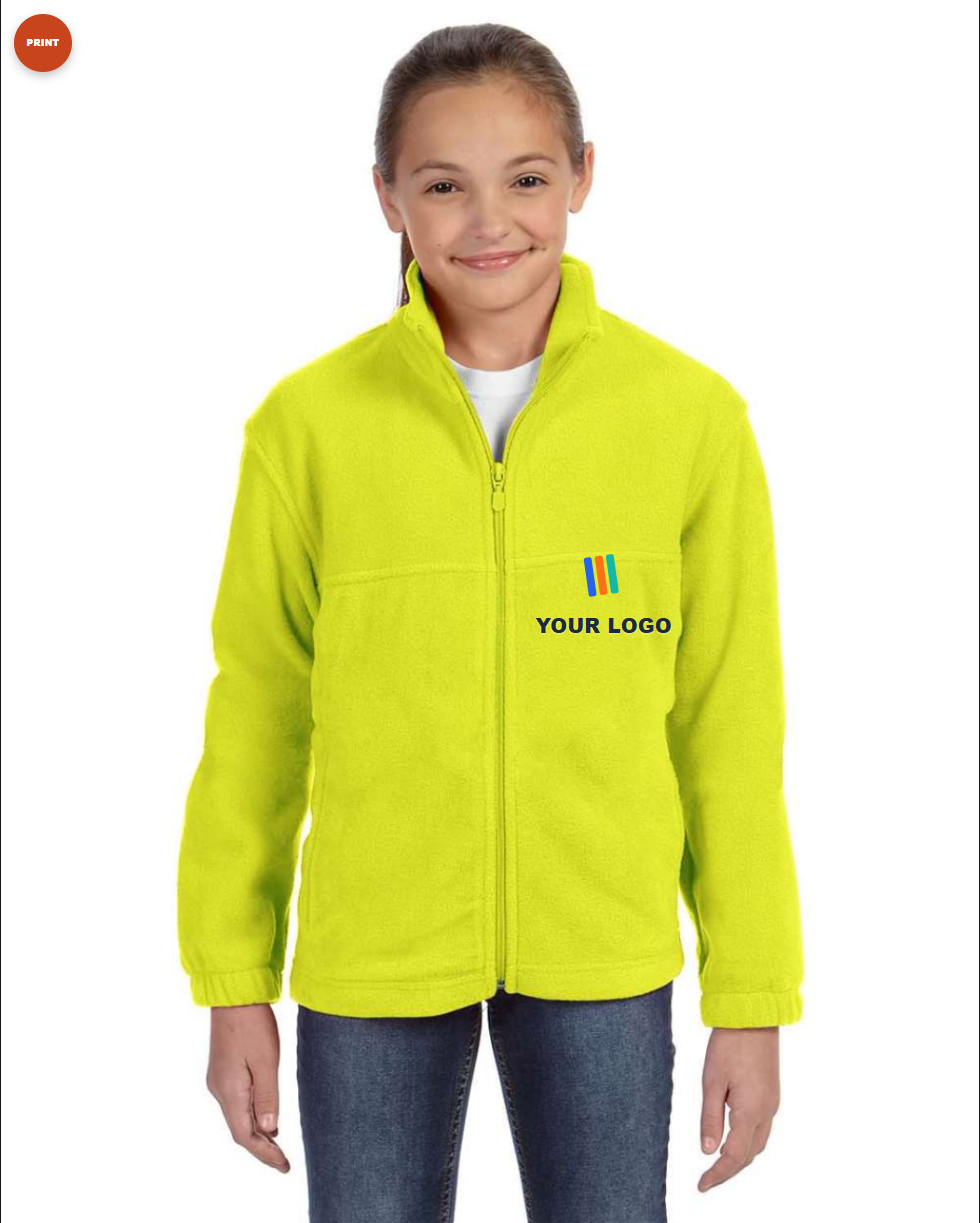 Youth Full-Zip Fleece — Print (DTF)