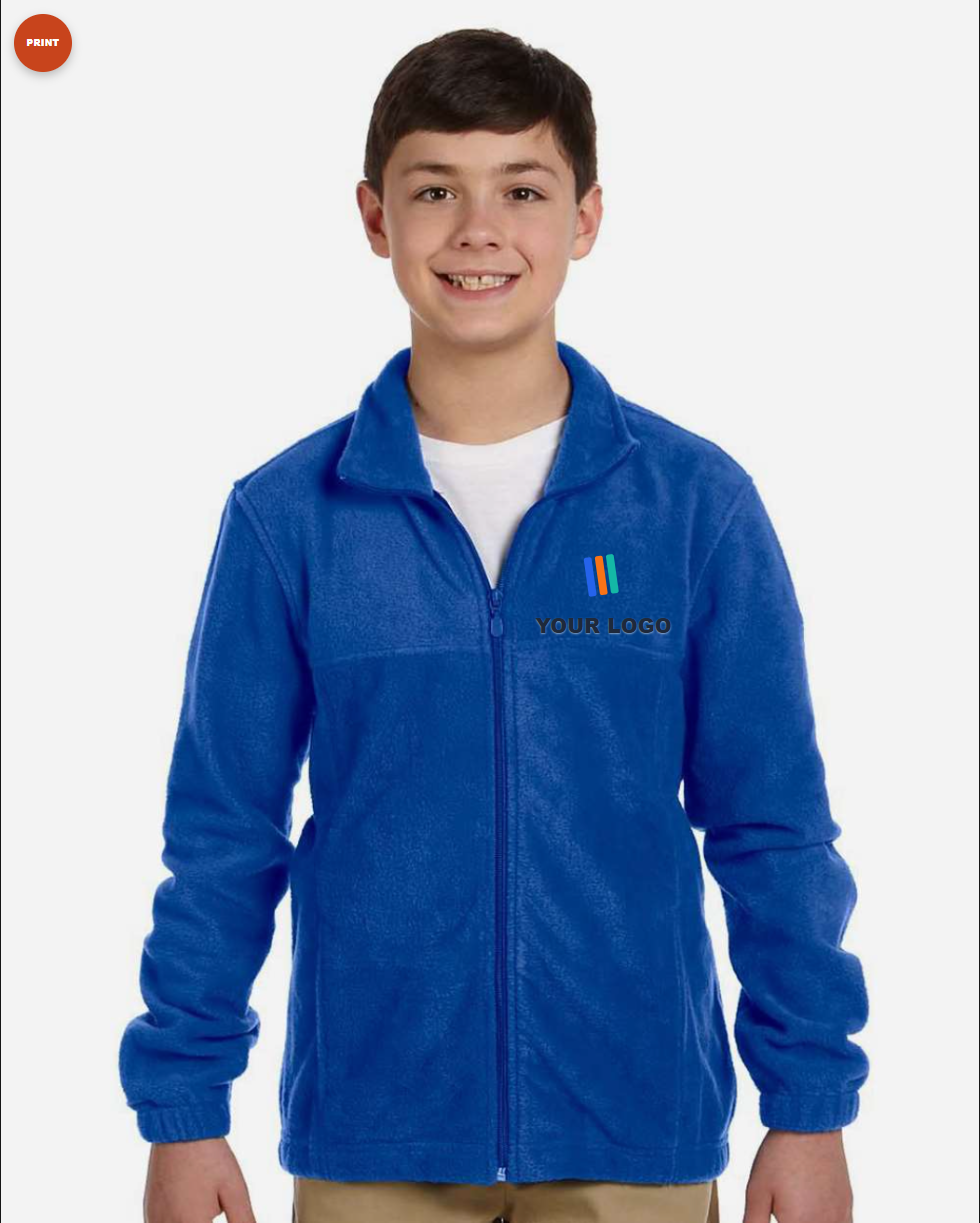 Youth Full-Zip Fleece — Print (DTF)