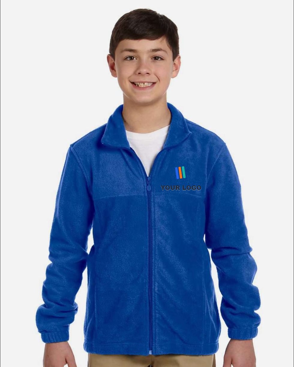 Youth Full-Zip Fleece — Embroidered