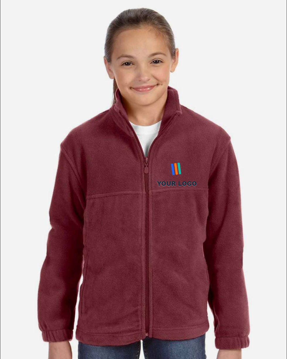 Youth Full-Zip Fleece — Embroidered