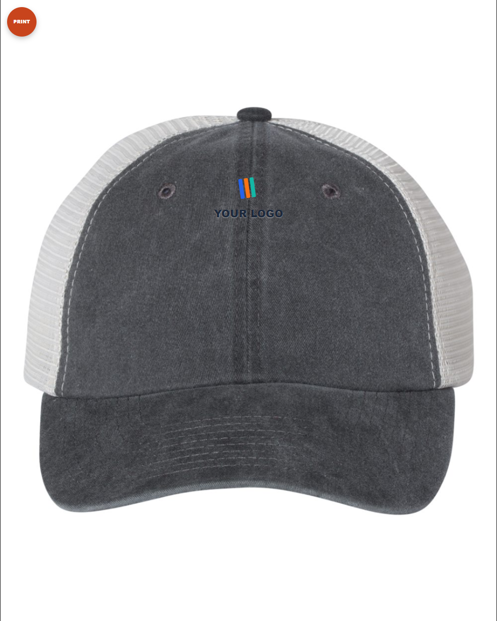 Pigment-Dyed Trucker Cap — Print (DTF)