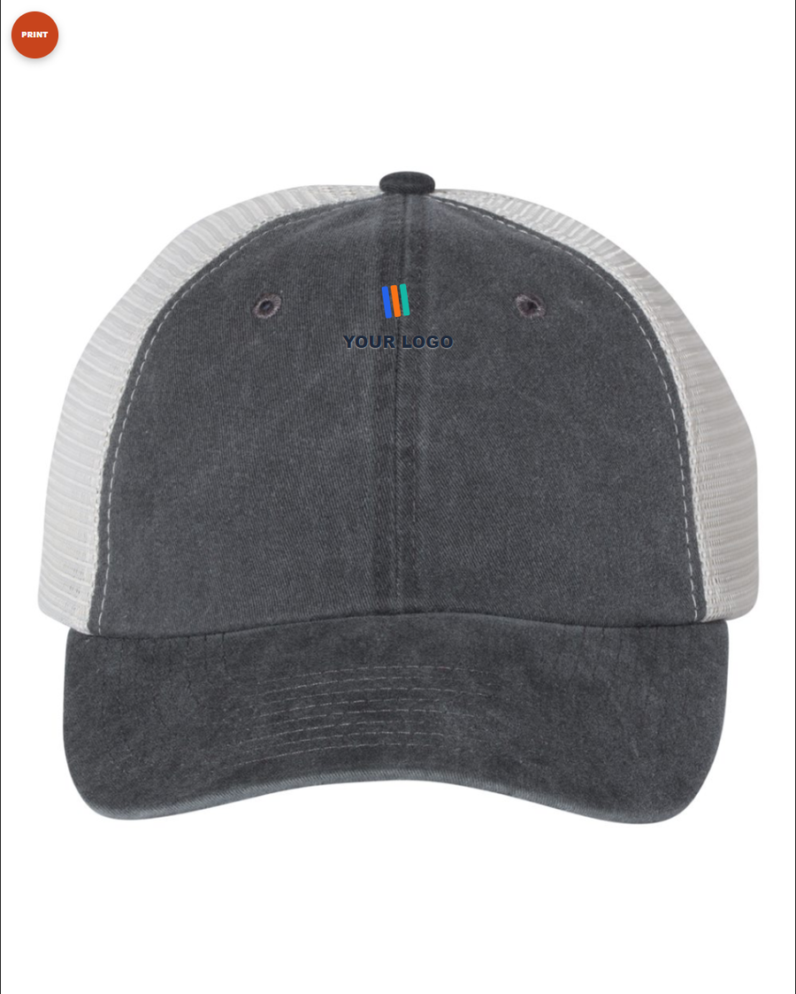 Pigment-Dyed Trucker Cap — Print (DTF)