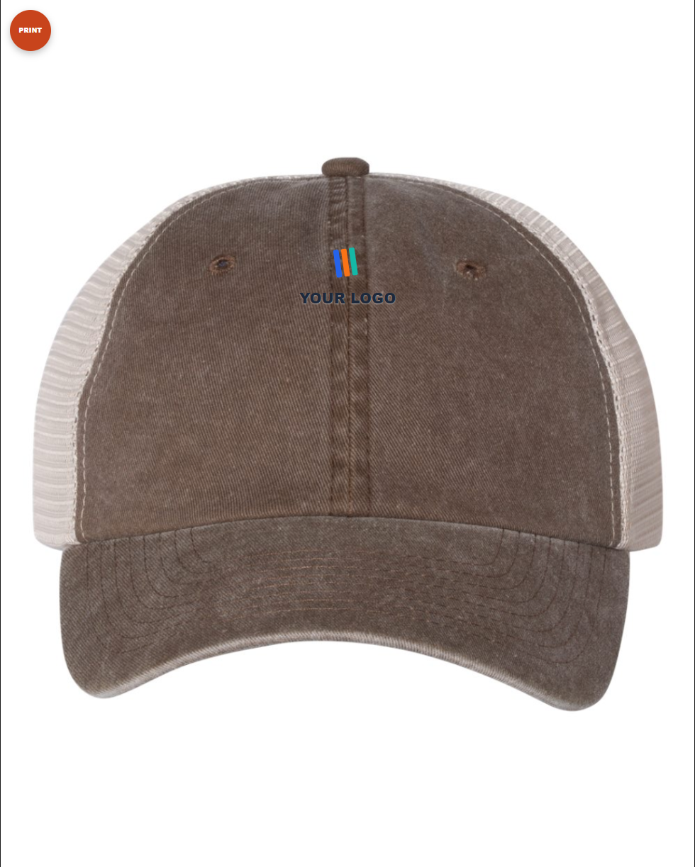 Pigment-Dyed Trucker Cap — Print (DTF)