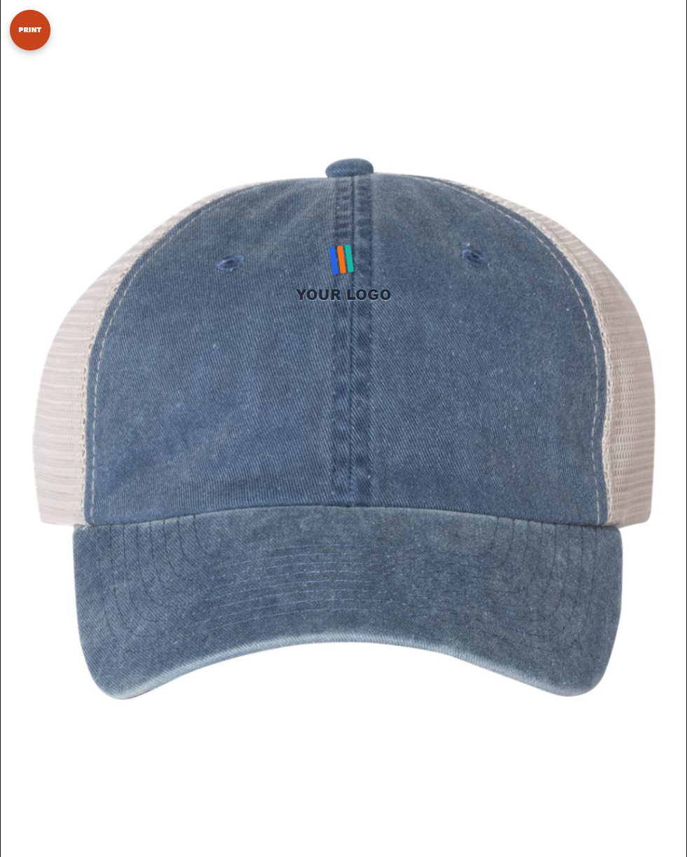 Pigment-Dyed Trucker Cap — Print (DTF)