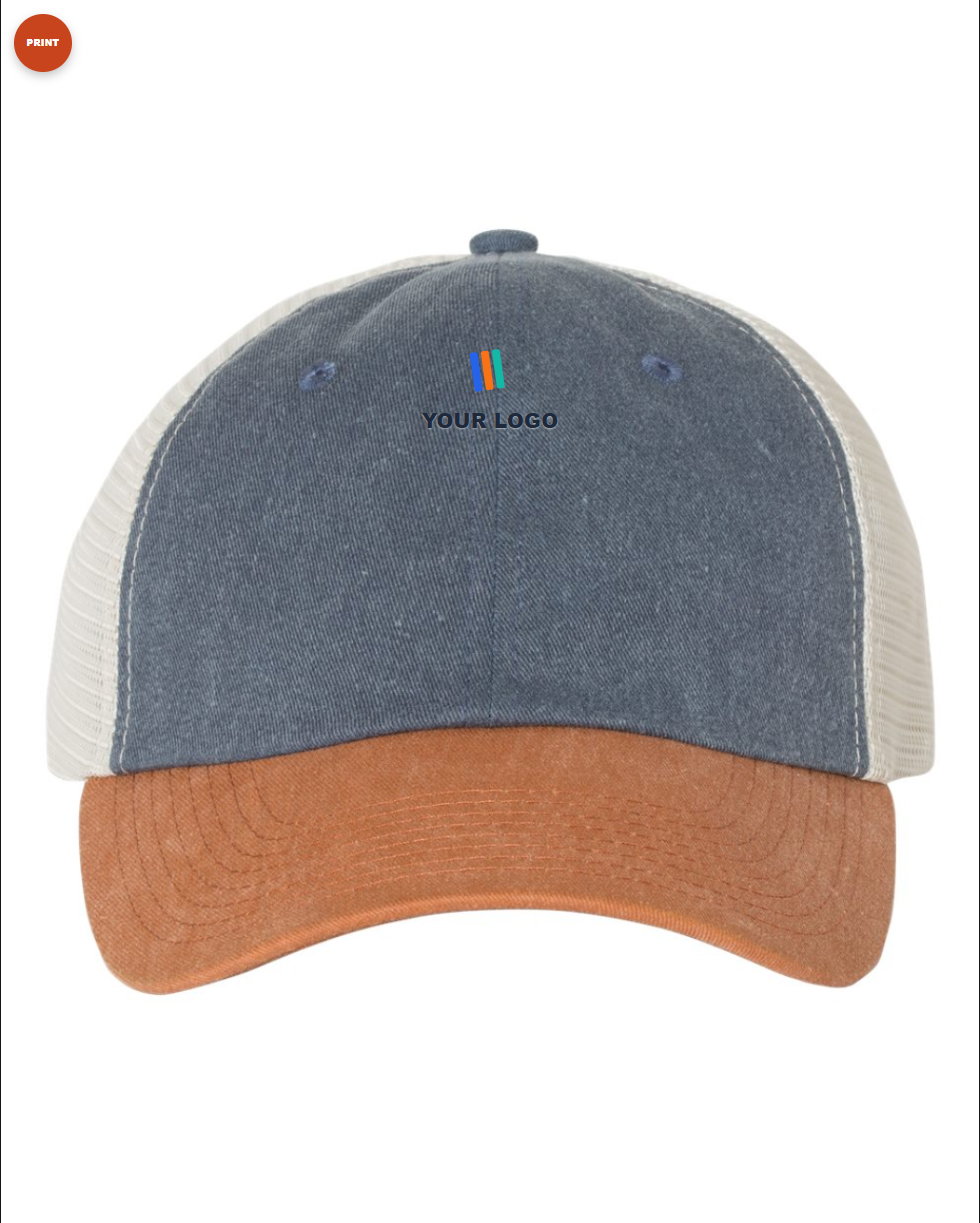 Pigment-Dyed Trucker Cap — Print (DTF)