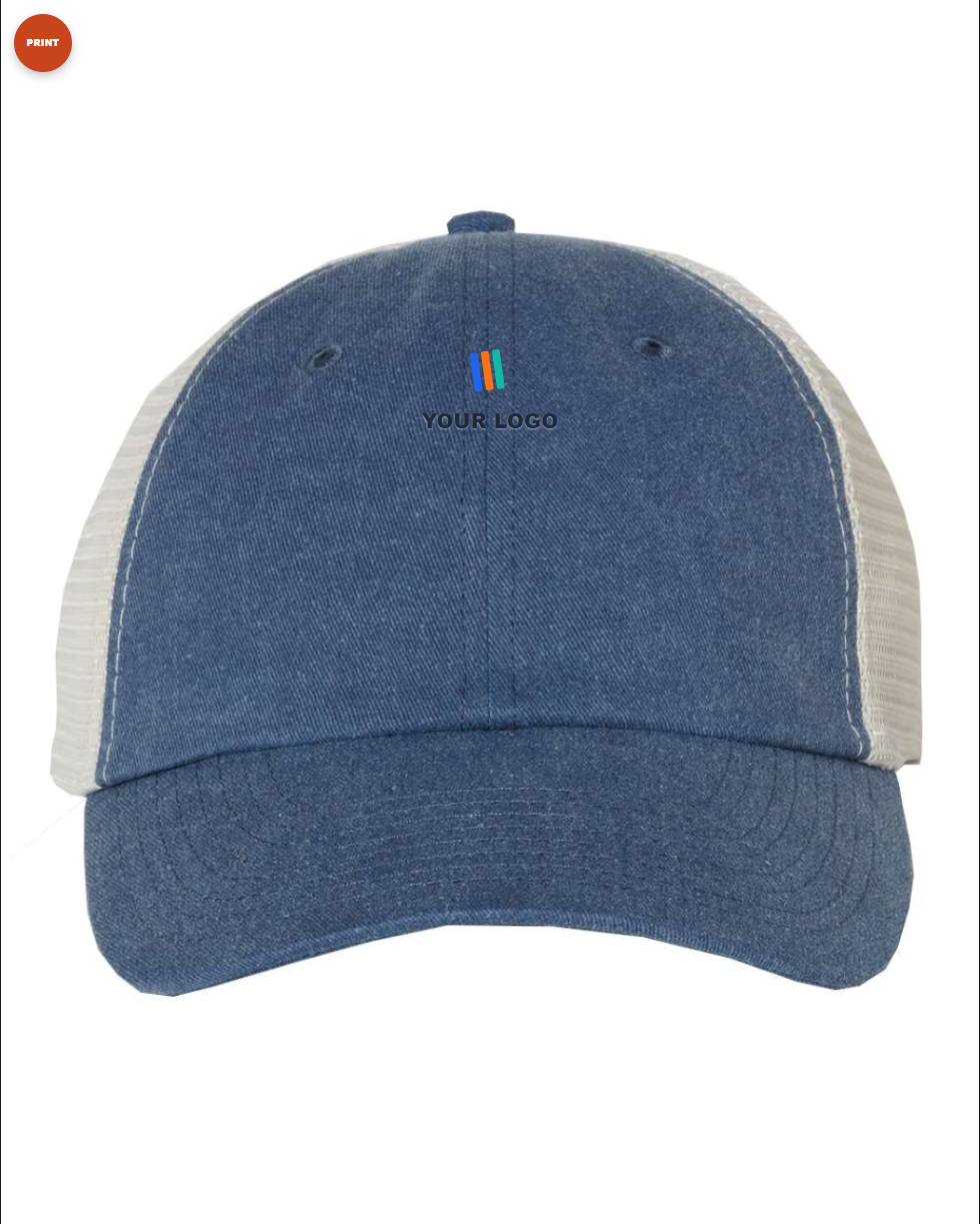 Pigment-Dyed Trucker Cap — Print (DTF)