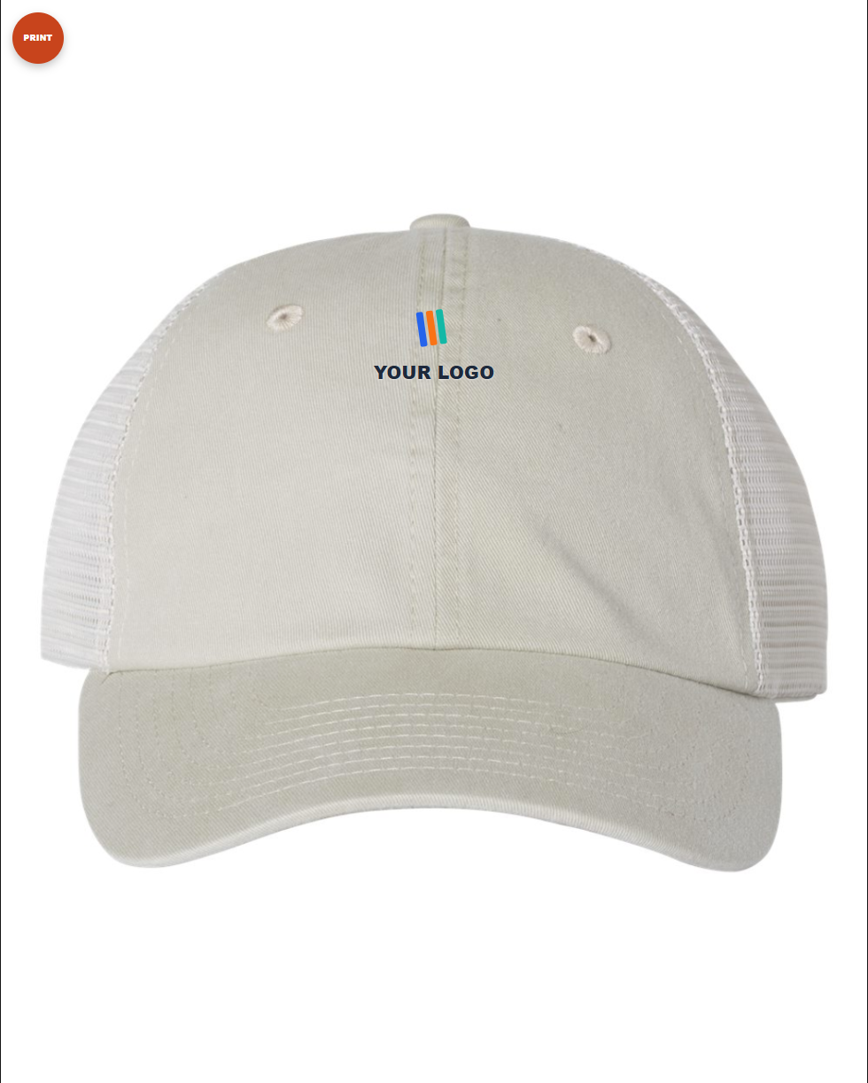 Pigment-Dyed Trucker Cap — Print (DTF)