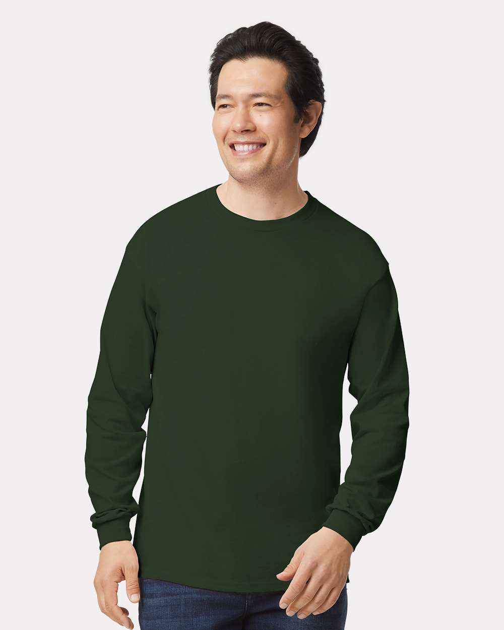 Ultra Cotton Long Sleeve 2400 Forest Green