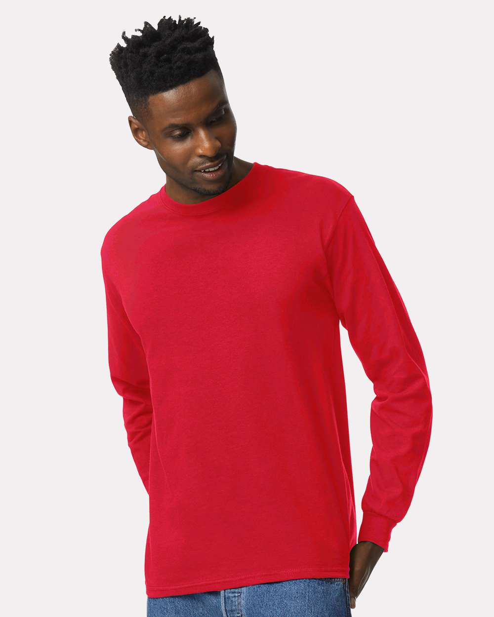 Ultra Cotton Long Sleeve 2400 Red