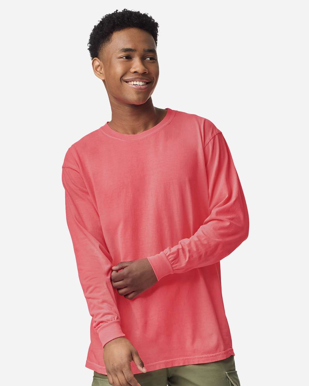 Garment-Dyed Long Sleeve 6014 Watermelon