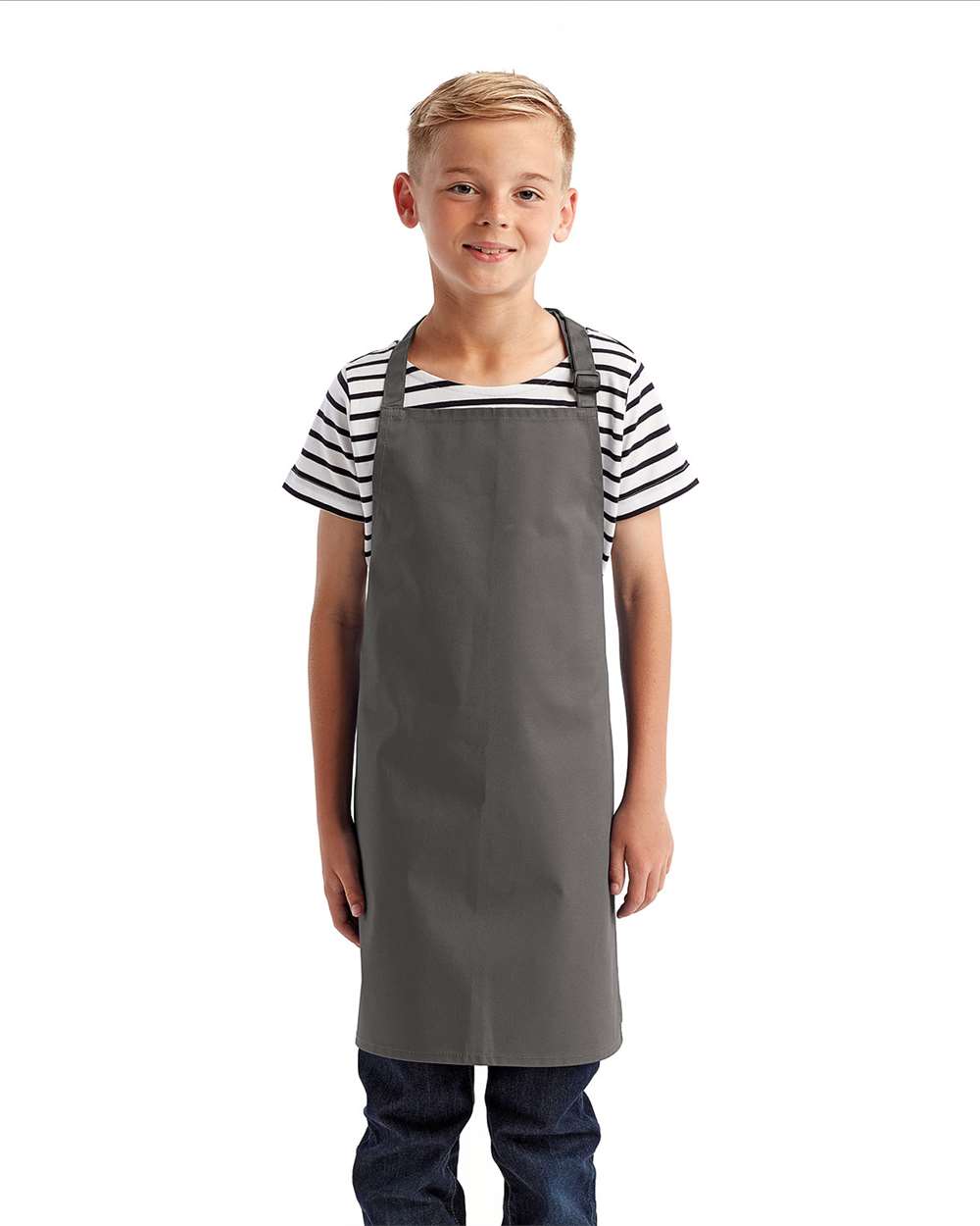 Youth Recycled Apron RP149 Dark Grey