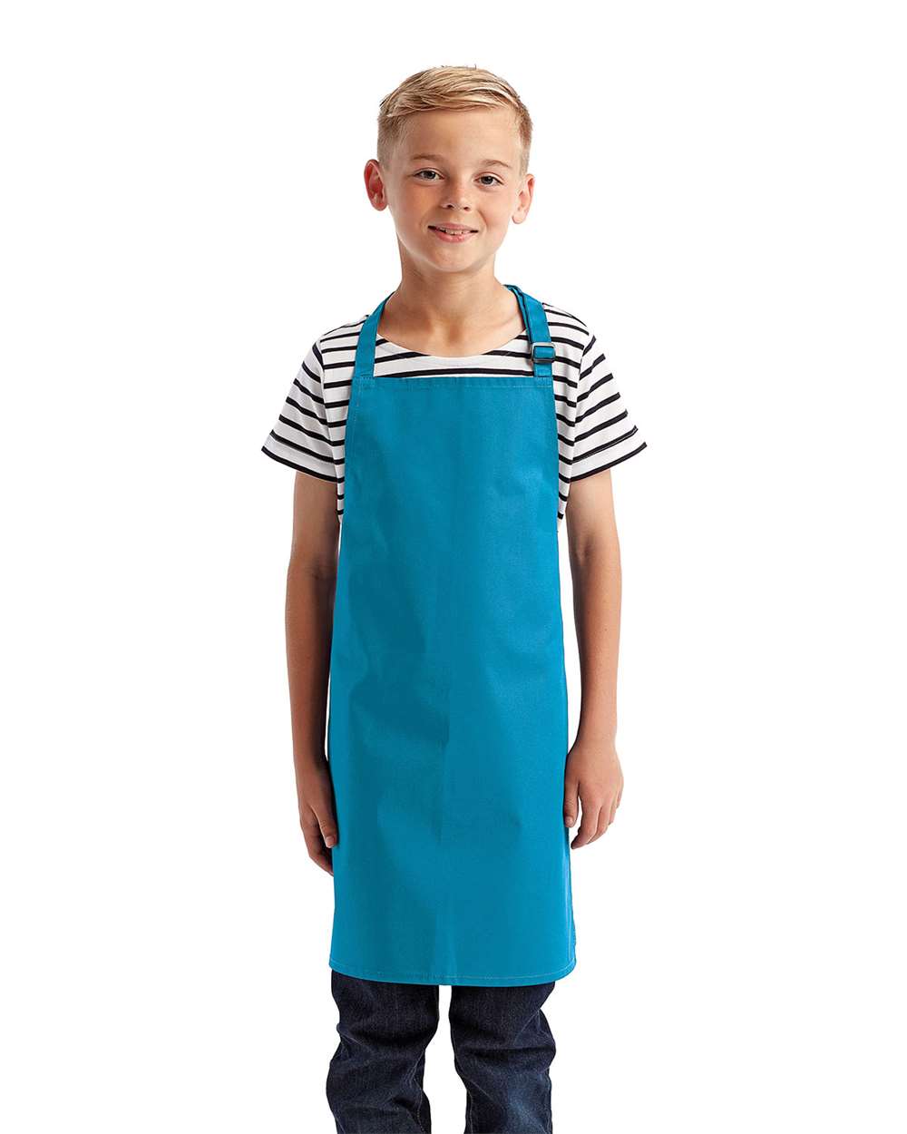 Youth Recycled Apron RP149 Turquoise